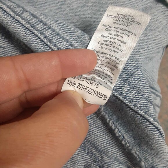 PacSun by Playboy Jacket Blue Denim Long Sleeve Button Up Men's Small Unisex - Picture 9 of 15